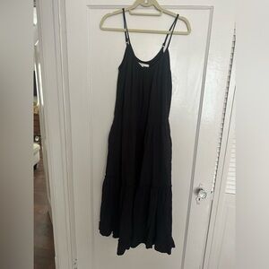 Xirena Black Gauze Maxi